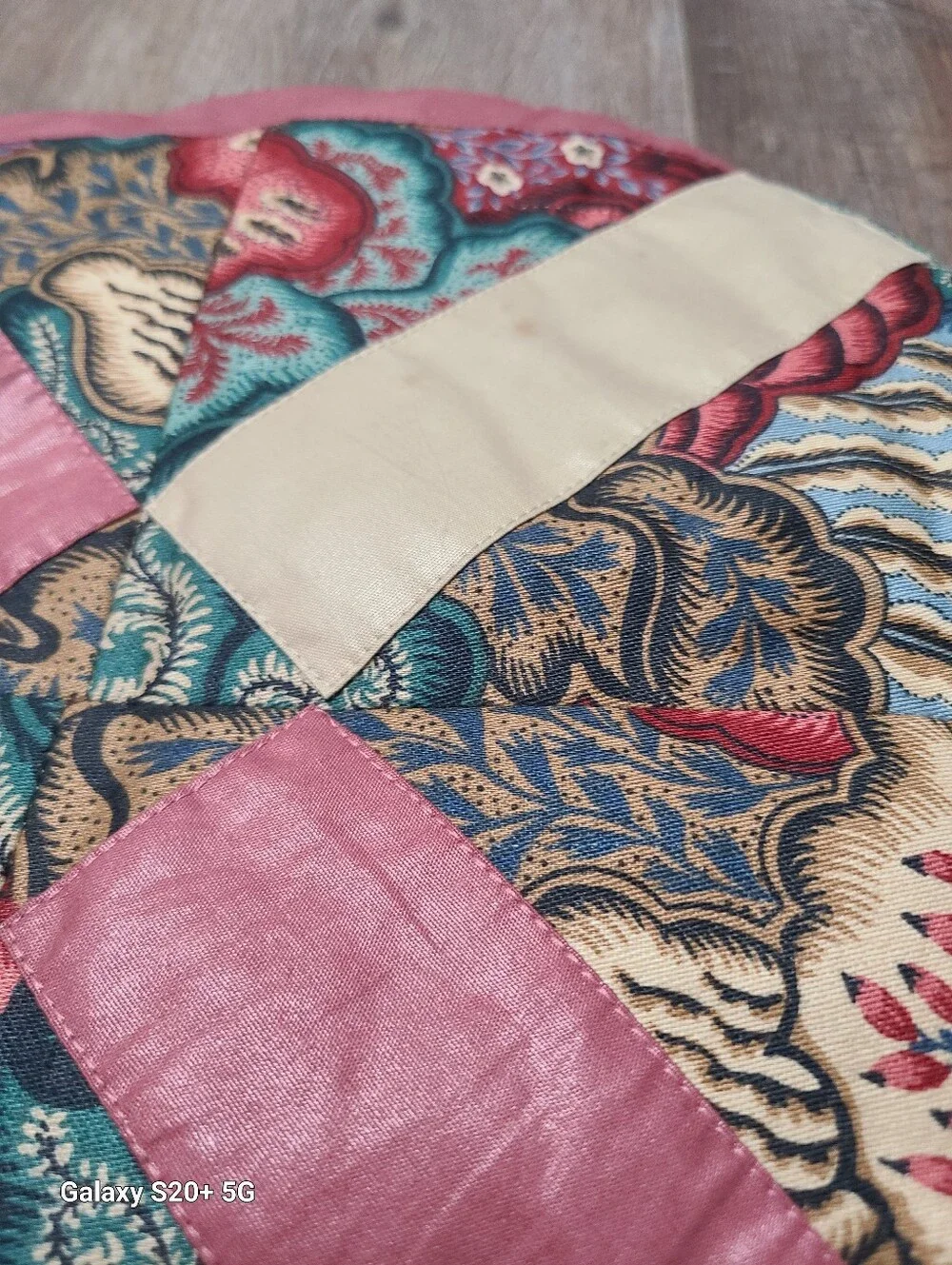 Vintage Waverly Fabric Village Quilt Design Decorative Pillows- Lot of 3